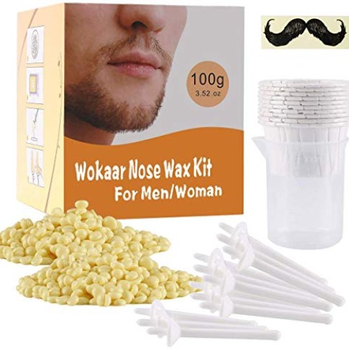 Nose Wax Kit, 100g Wax, 30 Applicators. Nose Ear Hair Instant Remo...