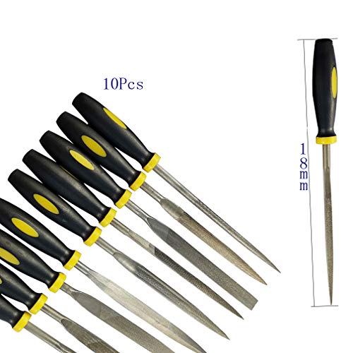 Wolfride Mini 10Pcs Needle File Set, All Purpose High Carbon Steel...