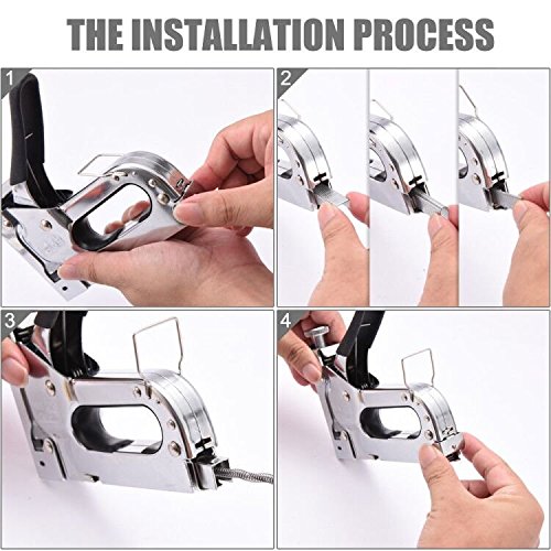 WOLFWILL 3 in 1 Heavy-Duty Staple Kit with Remover Brad Nail G...