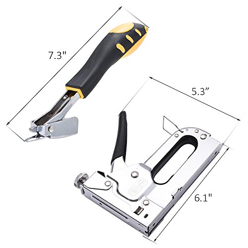 WOLFWILL 3 in 1 Heavy-Duty Staple Kit with Remover Brad Nail G...