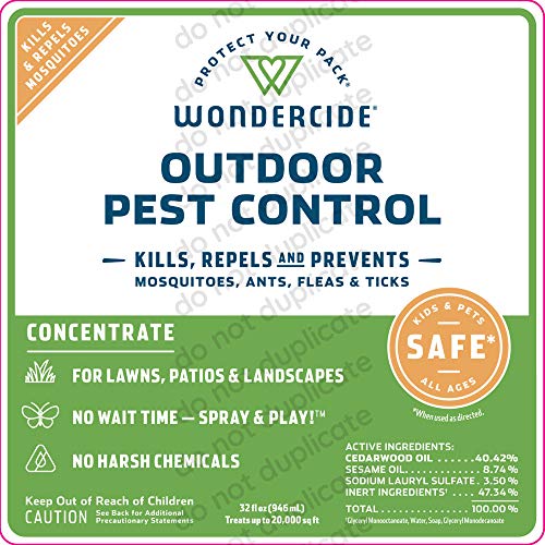 Wondercide - EcoTreat Outdoor Pest Control Spray Concentrate with ...