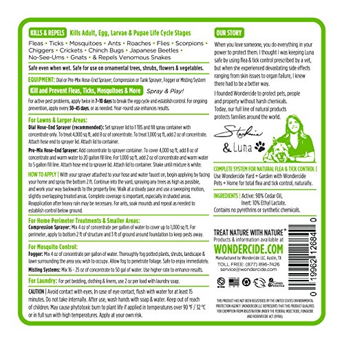 Wondercide Natural Flea & Tick Control Concentrate for Yard Gard...