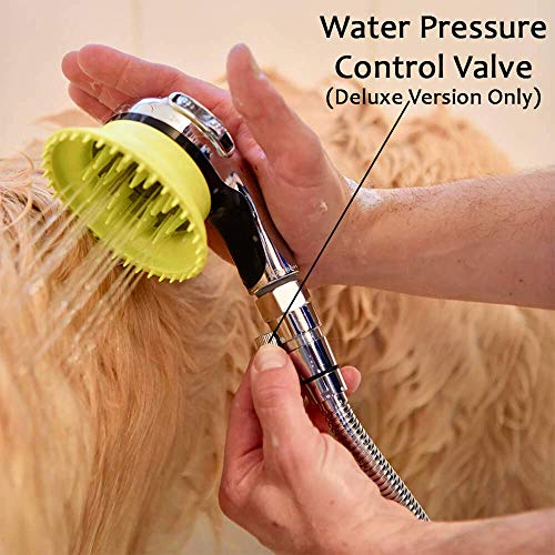 Wondurdog Deluxe Indoor/Outdoor Dog Wash Kit for Shower + Garden H...