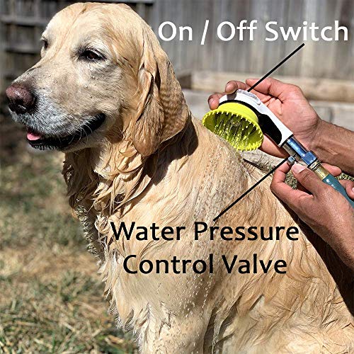 Wondurdog Deluxe Indoor/Outdoor Dog Wash Kit for Shower + Garden H...