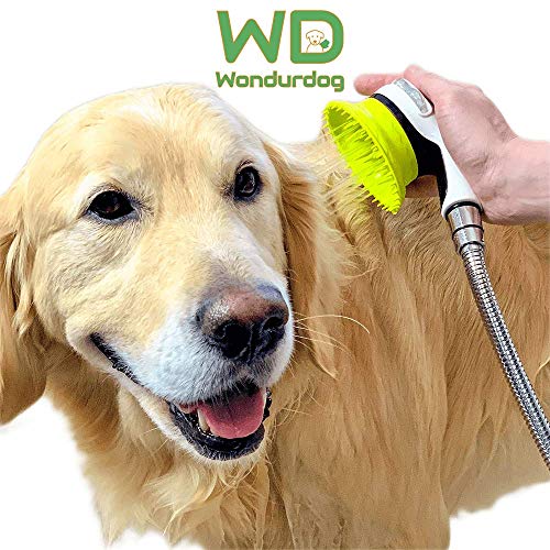 Wondurdog Quality Indoor/Outdoor Dog Wash Kit for Shower and Garde...