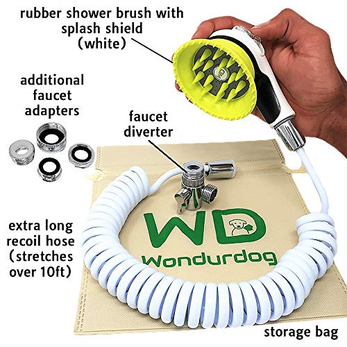 Wondurdog Quality Sink Faucet Pet Wash Kit | Innovative Shower Bru...