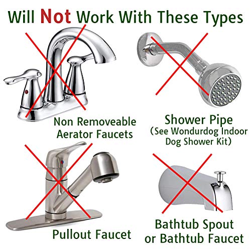 Wondurdog Quality Sink Faucet Pet Wash Kit | Innovative Shower Bru...