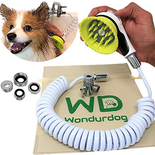 Wondurdog Quality Sink Faucet Pet Wash Kit | Innovative Shower Bru...