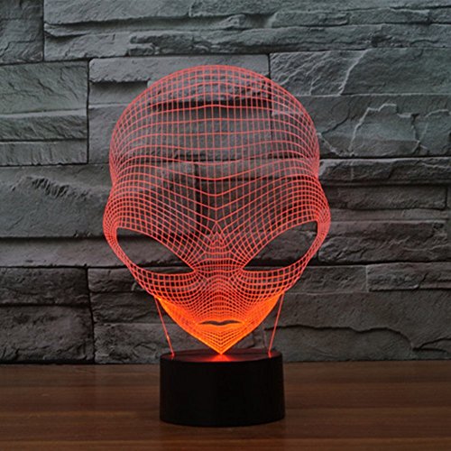 WONFAST 3D Lamp USB Power 7 Colors Amazing Optical Illusion 3D Gro...