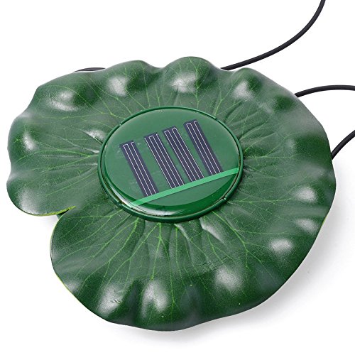 WONFAST Waterproof Colorful Solar Floating LED Lotus Light Night L...