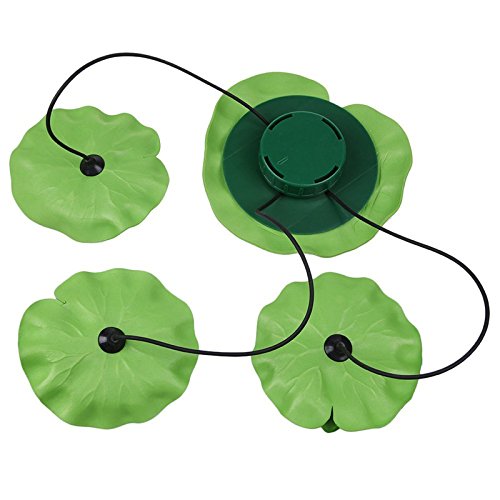 WONFAST Waterproof Colorful Solar Floating LED Lotus Light Night L...
