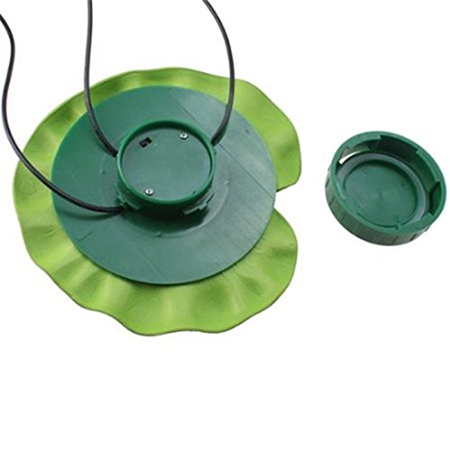 WONFAST Waterproof Colorful Solar Floating LED Lotus Light Night L...