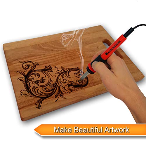 Wood Burning Kit | Fully Adjustable Temperature | 27 Tips with Cut...
