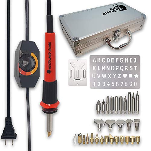 Wood Burning Kit | Fully Adjustable Temperature | 27 Tips with Cut...