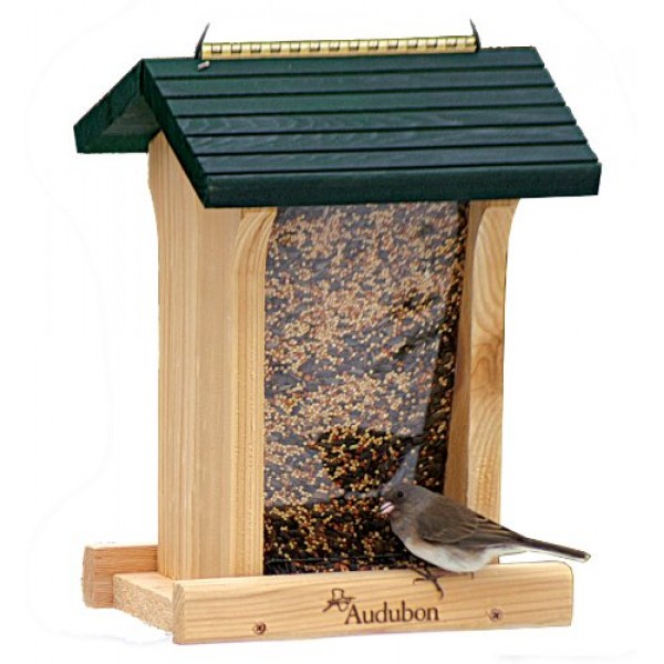 Woodlink NABIN Audubon Deluxe Honey Stained Feeder, 4.75 Quarts