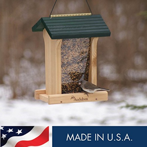Woodlink NABIN Audubon Deluxe Honey Stained Feeder, 4.75 Quarts
