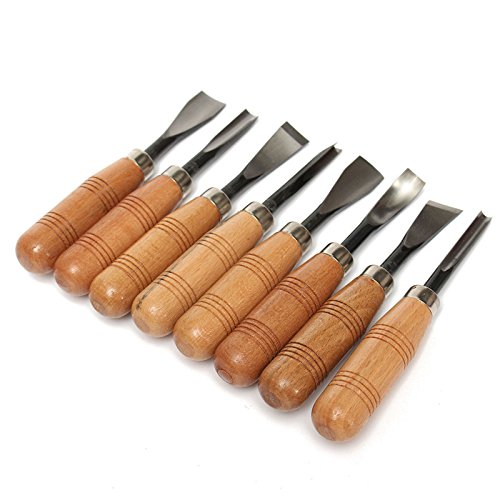 Big Size 8Pcs Woodpecker Dry Hand Wood Carving Tools Chip Detail C...