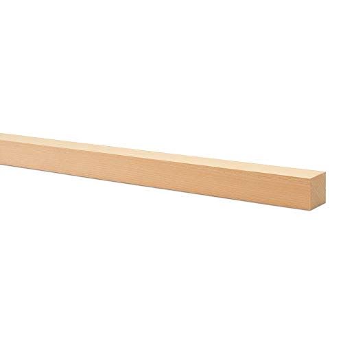 1 x 36 Inch Square Wooden Dowel Rods, Bag of 5 Unfinished Hardwood...