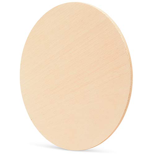 15 Inch Wooden Circles 1/4 Inch Thick, Package of 5, Unfinished Ba...