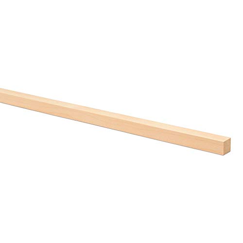 3/4 x 36 Inch Square Dowel Rods, Bag of 5 Unfinished Wooden Square...