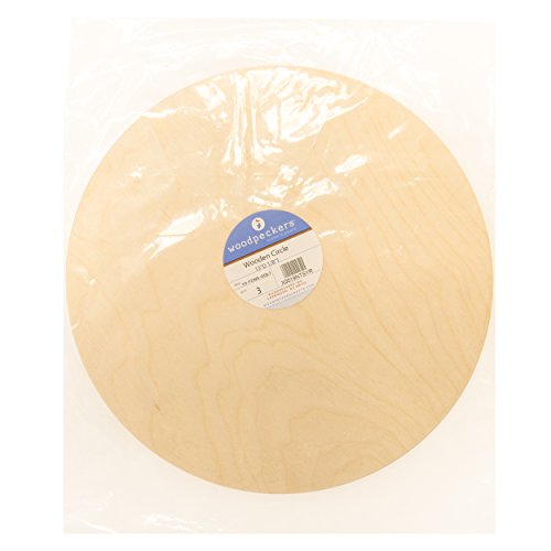3 Wooden Circles 13 Inches by Woodpeckers