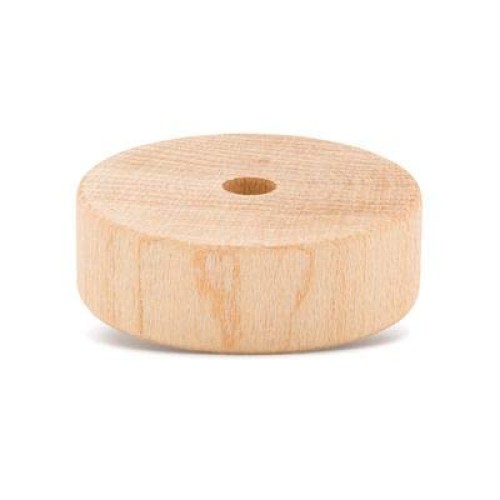 Wooden Craft Toy Slab Wheels 1.5 x 1/2 Inch- W/1/4 Inch Axle Hole-...
