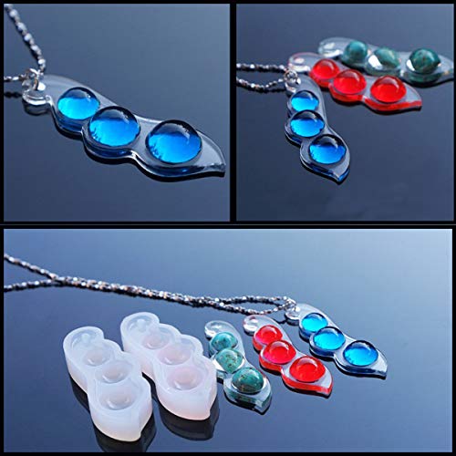 8 PCS Clear Jewelry Silicone Molds and 5 PCS Plastic Droppers, Jew...