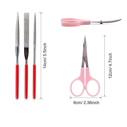 Woohome 17 PCS Resin Casting Tools Set, 3 Style File, Sand Papers,...