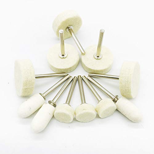 Woohome 200 PCS Polishing Bits Kit 3 Style Polishing Buffing Wheel...