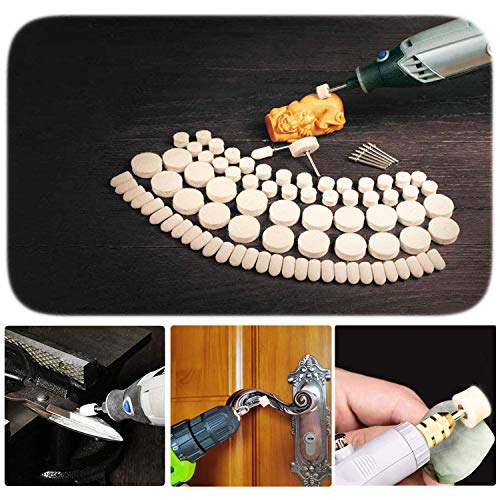 Woohome 200 PCS Polishing Bits Kit 3 Style Polishing Buffing Wheel...