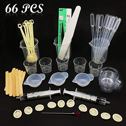 Woohome 66 PCS Epoxy Resin Tools Kit, Silicone Mold Tool Included ...