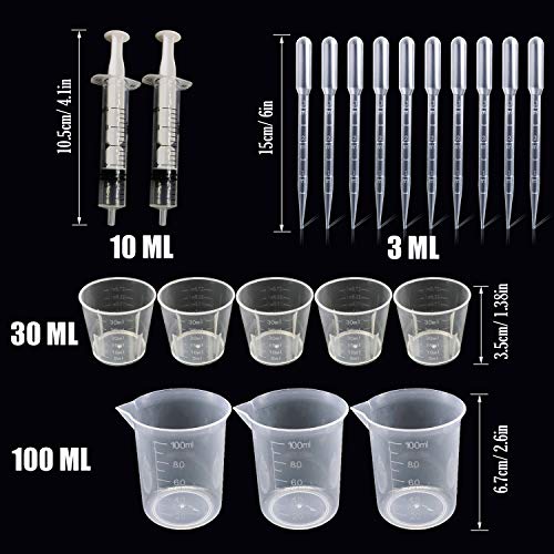 Woohome 66 PCS Epoxy Resin Tools Kit, Silicone Mold Tool Included ...