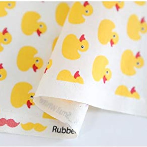Fabric | Yellow Duck Pattern 100% Cotton Fabric 35.4 Wide by Yard...