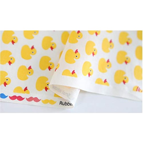 Fabric | Yellow Duck Pattern 100% Cotton Fabric 35.4 Wide by Yard...