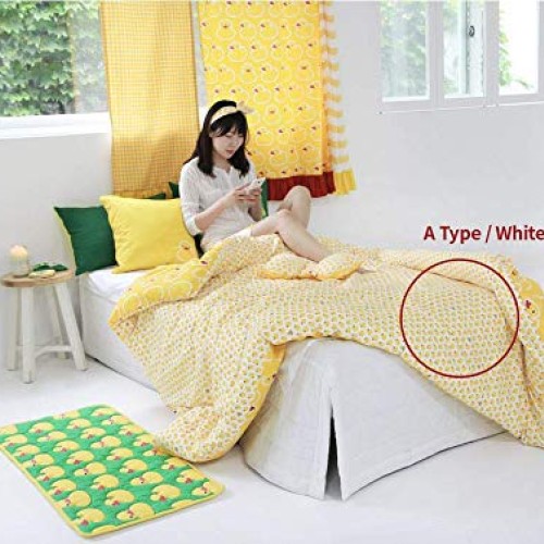 Fabric | Yellow Duck Pattern 100% Cotton Fabric 35.4 Wide by Yard...