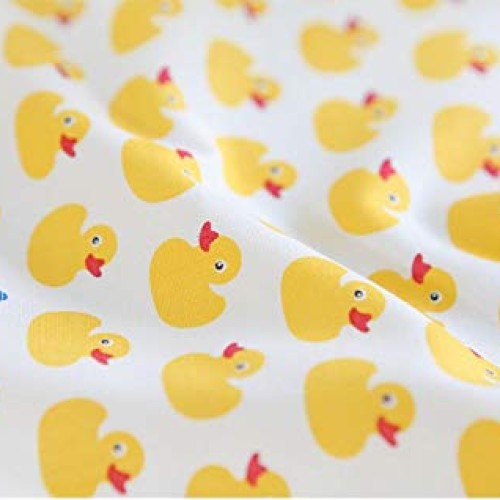 Fabric | Yellow Duck Pattern 100% Cotton Fabric 35.4 Wide by Yard...