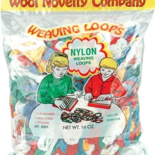 Wool Novelty Nylon Weaving Loops, 16-Ounce, Assorted Colors
