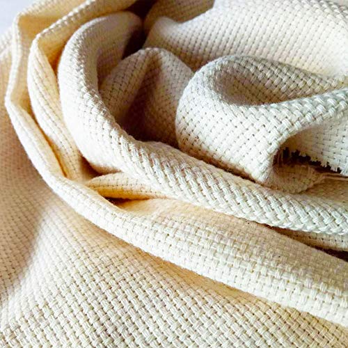 Wool Queen 2Pc 26.3x19.6 Needlework Fabric, Monks Cloth for R...