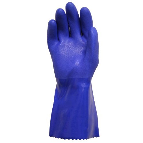 Working Hands PVC Coated Heavy Duty Rubber Gloves for Handling Che...