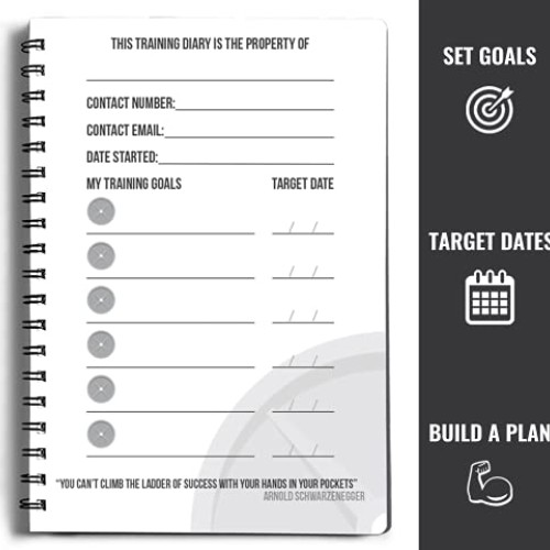 Workout Log Gym - 6 x 8 Inches - Gym, Fitness, and Training Diary ...