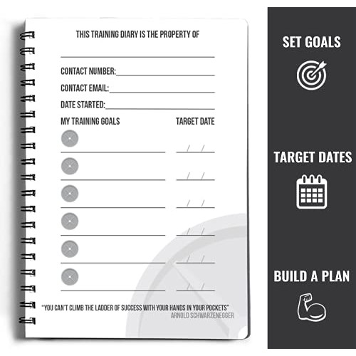 Workout Log Gym - 6 x 8 Inches - Gym, Fitness, and Training Diary ...
