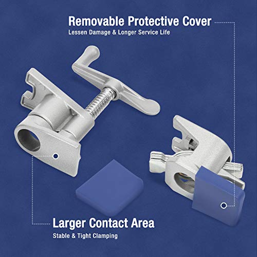 WORKPRO 2-Pack Pipe Clamps, Aluminum Die-casting Lightweight Tube ...