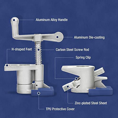 WORKPRO 2-Pack Pipe Clamps, Aluminum Die-casting Lightweight Tube ...