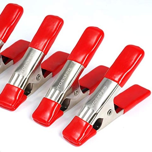 WORKPRO 20-Piece Steel Spring Clamp Set, 15pc 3/4 Clamps, 5pc 1 ...