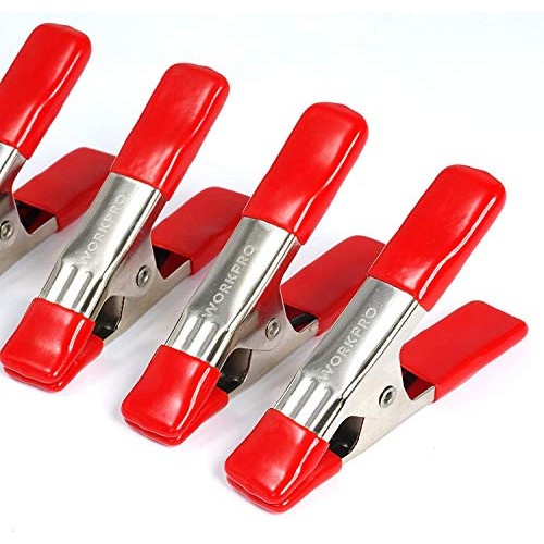WORKPRO 20-Piece Steel Spring Clamp Set, 15pc 3/4 Clamps, 5pc 1 ...