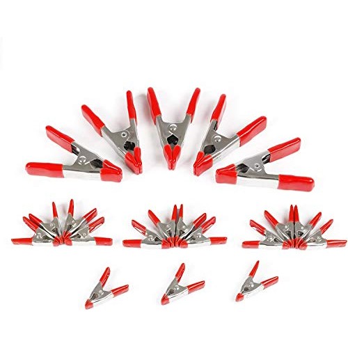 WORKPRO 20-Piece Steel Spring Clamp Set, 15pc 3/4 Clamps, 5pc 1 ...