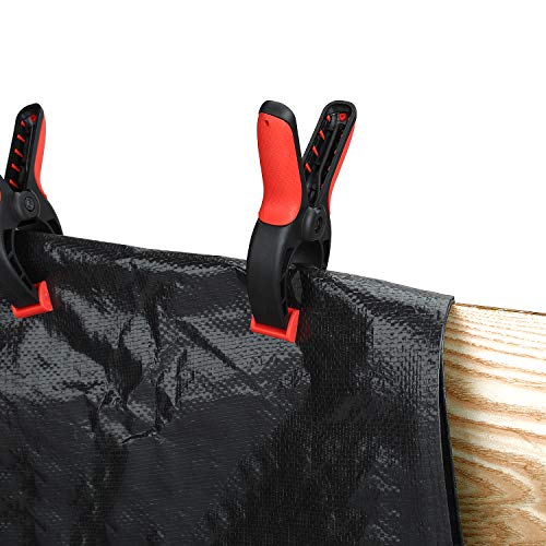 WORKPRO 4-piece Spring Clamp Set, 6-1/2-inch Nylon Clamps with Sof...