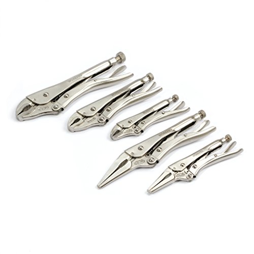 WORKPRO 5-Piece Locking Pliers Set5/7/10 inch Curved Jaw Pliers,6...