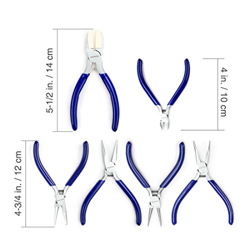 WORKPRO 7-Piece Jewelers Pliers Set Jewelry Tools Kit with Easy Ca...