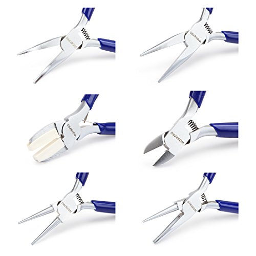 WORKPRO 7-Piece Jewelers Pliers Set Jewelry Tools Kit with Easy Ca...